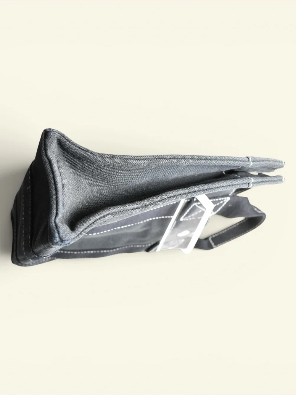 Hermes Black Canvas Tote Bag